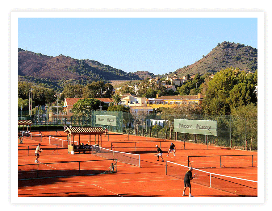 Postcard photo – La Manga Club tennis courts